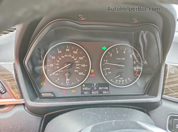 WBXHT3C38H5F72150 2017 BMW X1 Черный Вид щитка приборов