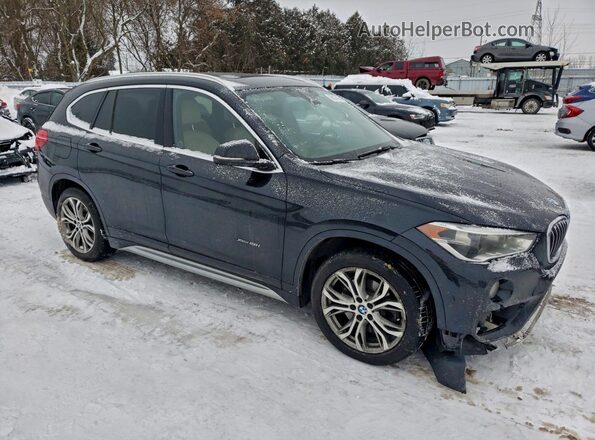 WBXHT3C39GP887927 2016 BMW X1 Black Delantero derecho