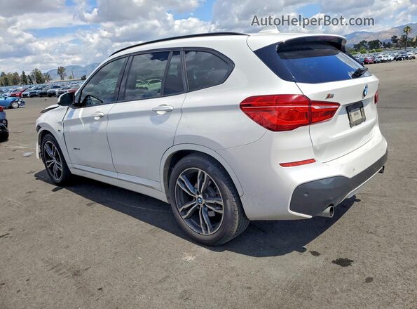 WBXHT3C39H5F78376 2017 BMW X1 White Trasero izquierdo