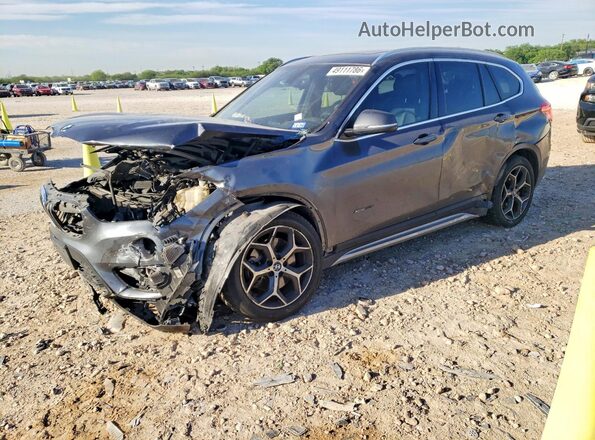WBXHT3C39H5F85148 2017 BMW X1 Серый Передняя левая четверть