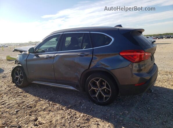 WBXHT3C39H5F85148 2017 BMW X1 Серый Задняя левая четверть