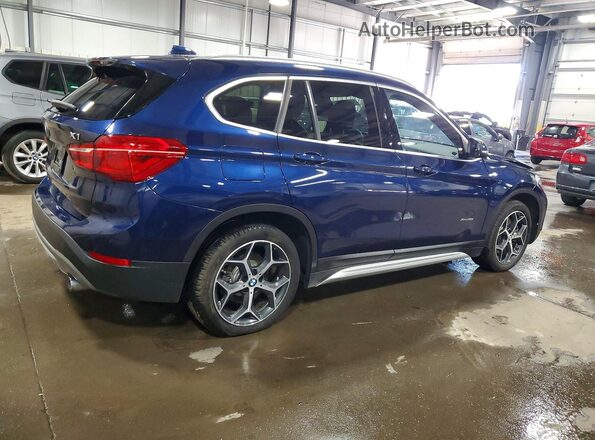 WBXHT3C39J5K29558 2018 BMW X1 Blue Trasero derecho