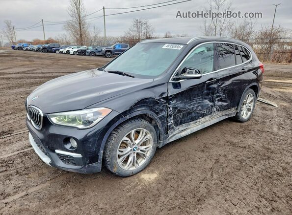 WBXHT3C3XJ5K30105 2018 BMW X1 Черный Передняя левая четверть