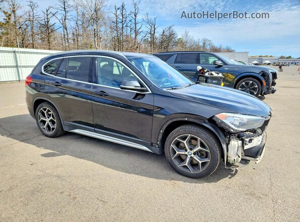 WBXHT3C5XK5L91007 2019 BMW X1 Черный Передняя правая четверть