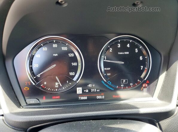 WBXJG7C01L5R26809 2020 BMW X1 Серебряный Вид щитка приборов