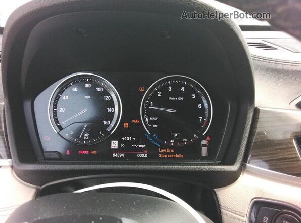 WBXJG7C02M5S78320 2021 BMW X1 Белый Вид щитка приборов