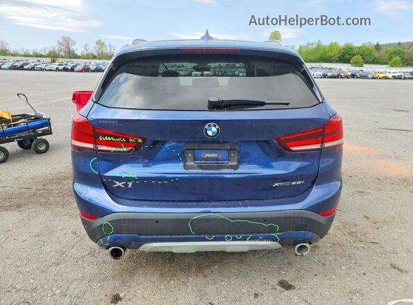 WBXJG9C08M3M73460 2021 BMW X1 Синий Вид сзади