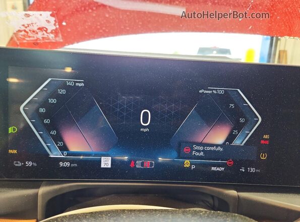 WBY23HD06SFU41820 2025 BMW I4 Красный Вид щитка приборов