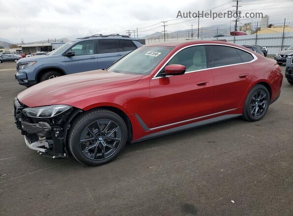 WBY23HD08SFV73106 2025 BMW I4 Красный Передняя левая четверть