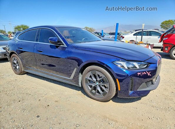 WBY23HD0XSFV66030 2025 BMW I4 Синий Передняя правая четверть