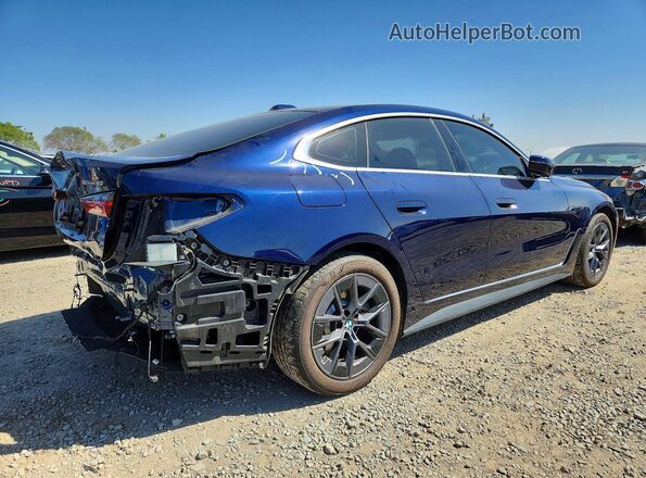 WBY23HD0XSFV66030 2025 BMW I4 Синий Задняя правая четверть