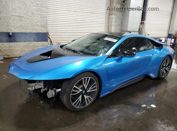 WBY2Z2C54GV674925 2016 BMW I8 Синий Передняя левая четверть