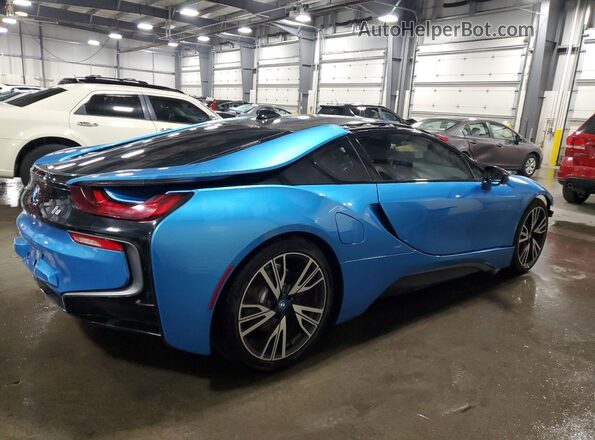 WBY2Z2C54GV674925 2016 BMW I8 Синий Задняя правая четверть