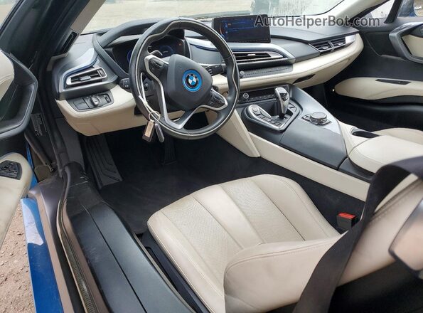 WBY2Z2C55GV675162 2016 BMW I8 Blue Вид панелі приладів