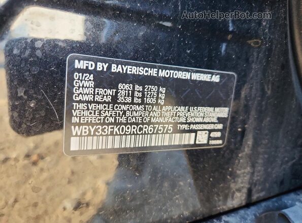 WBY33FK09RCR67575 2024 BMW OTHER Черный Вид подкапотного пространства