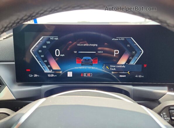WBY43AW00RFT40375 2024 BMW I4 Black Vista del cuadro de instrumentos