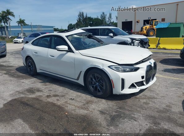 WBY43AW09PFP55790 2023 BMW I4 Белый Передняя правая четверть