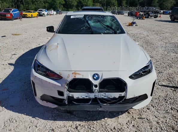 WBY43AW09PFP74985 2023 BMW I4 White Vista frontal