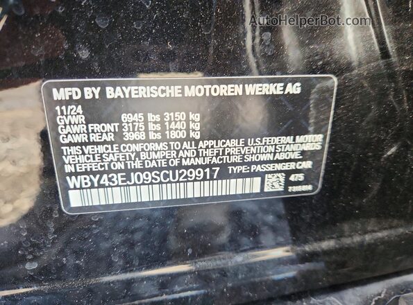 WBY43EJ09SCU29917 2025 BMW OTHER Черный Вид подкапотного пространства