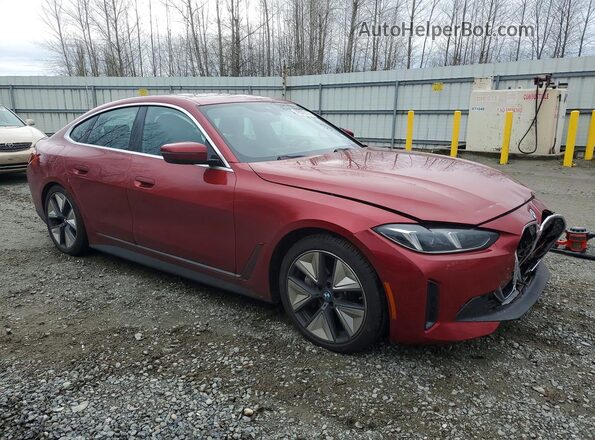 WBY43HD09SFU78272 2025 BMW I4 Красный Передняя правая четверть