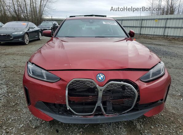 WBY43HD09SFU78272 2025 BMW I4 Красный Вид спереди