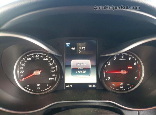 WDC0G4JB0GF019426 2016 MERCEDES-BENZ GLC-CLASS Gray ხელსაწყოთა პანელის ხედი