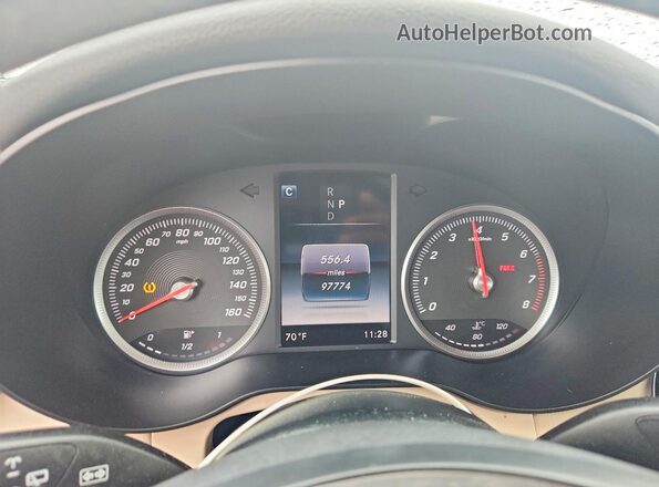 WDC0G4JB1GF047980 2016 MERCEDES-BENZ GLC-CLASS White Instrument cluster view