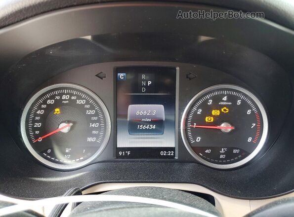 WDC0G4JB5GF026727 2016 MERCEDES-BENZ GLC-CLASS Blue Instrument cluster view