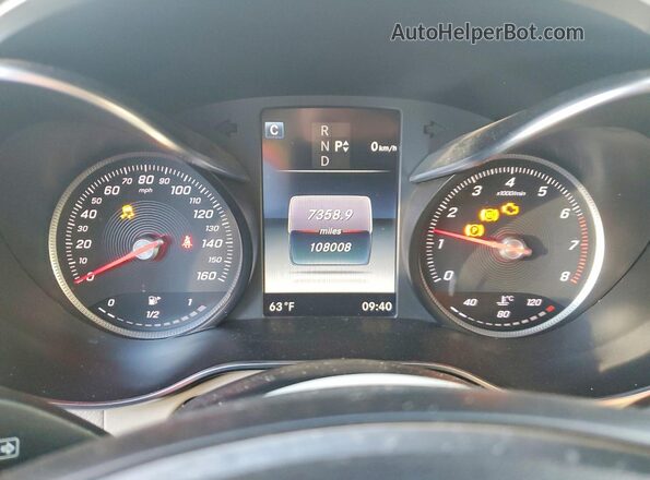 WDC0G4JBXHF190749 2017 MERCEDES-BENZ GLC-CLASS Серый Вид щитка приборов