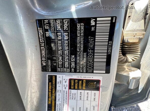 WDC0G4KB0HF140697 2017 MERCEDES-BENZ GLC-CLASS Blue Vista de los asientos traseros