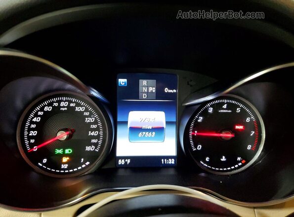 WDC0G4KB0KF622187 2019 MERCEDES-BENZ GLC-CLASS Красный Вид щитка приборов