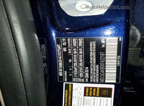 WDC0G4KB0KF622187 2019 MERCEDES-BENZ GLC-CLASS Красный Вид подкапотного пространства
