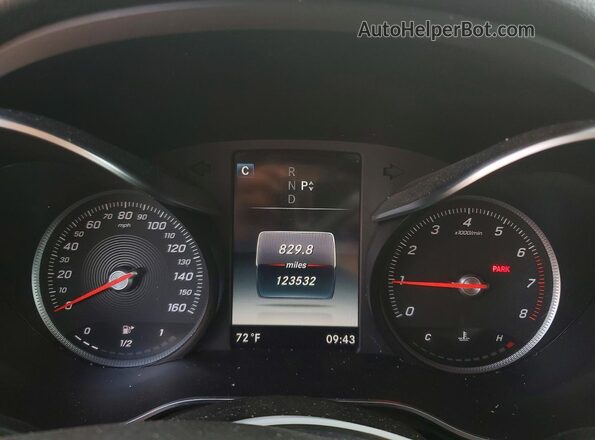 WDC0G4KB2KF627469 2019 MERCEDES-BENZ GLC-CLASS Black Instrument cluster view