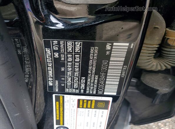 WDC0G4KB4HF130240 2017 MERCEDES-BENZ GLC-CLASS Черный Вид наклейки с VIN-кодом