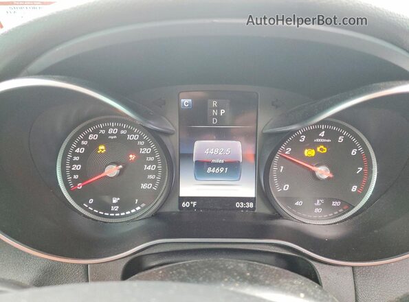 WDC0G4KB4HF166185 2017 MERCEDES-BENZ GLC-CLASS Red Вид щитка приладів