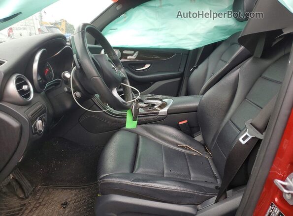 WDC0G4KB4HF166185 2017 MERCEDES-BENZ GLC-CLASS Red Вид салону спереду