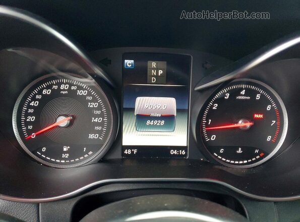 WDC0G4KB4JV030764 2018 MERCEDES-BENZ GLC-CLASS Black Instrument cluster view