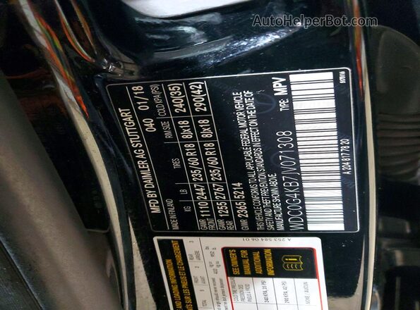 WDC0G4KB7JV071308 2018 MERCEDES-BENZ GLC-CLASS Черный Вид подкапотного пространства