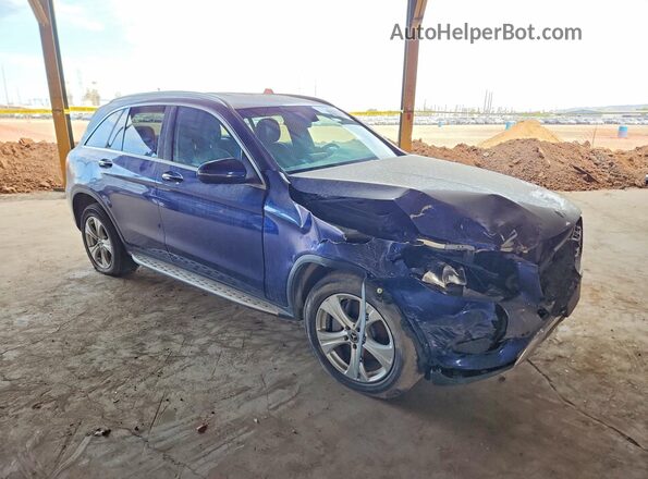 WDC0G4KB9JV067423 2018 MERCEDES-BENZ GLC-CLASS Синий Передняя правая четверть