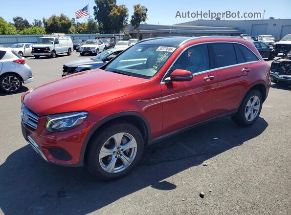WDC0G4KBXJV070265 2018 MERCEDES-BENZ GLC-CLASS Красный Передняя левая четверть
