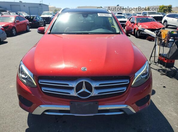 WDC0G4KBXJV070265 2018 MERCEDES-BENZ GLC-CLASS Красный Вид спереди