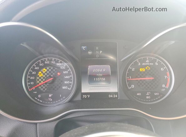 WDC0G6EB3HF172163 2017 MERCEDES-BENZ GLC-CLASS Серый Вид щитка приборов