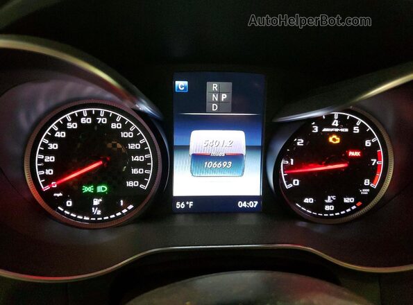 WDC0G6EB4HV005428 2017 MERCEDES-BENZ GLC-CLASS Black Vista del cuadro de instrumentos