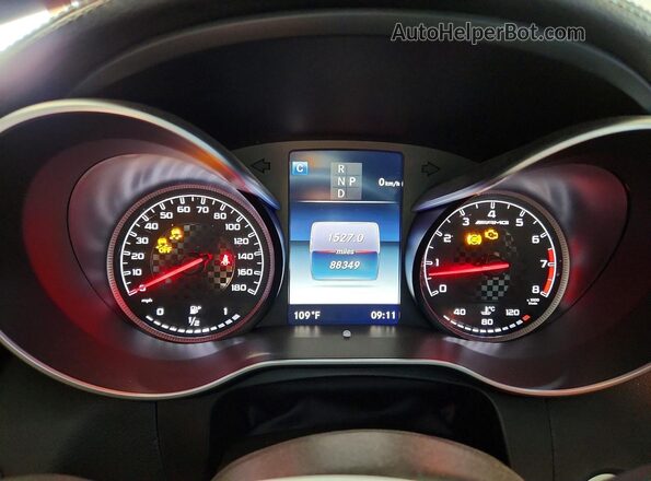 WDC0G6EB8HF159280 2017 MERCEDES-BENZ GLC-CLASS Белый Вид щитка приборов