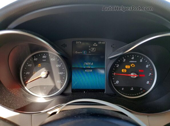 WDC0G8EB7LF723148 2020 MERCEDES-BENZ GLC-CLASS White Instrument cluster view