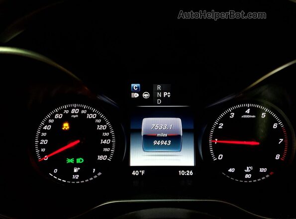 WDC0J4KB1HF188405 2017 MERCEDES-BENZ GLC-CLASS Черный Вид щитка приборов