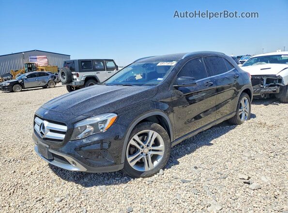 WDCTG4EB0GJ270841 2016 MERCEDES-BENZ GLA Черный Передняя левая четверть
