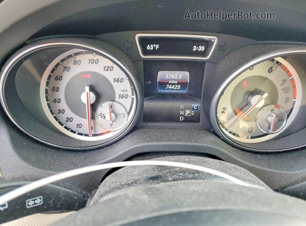 WDCTG4EB0HJ350402 2017 MERCEDES-BENZ GLA Blue Вид щитка приладів