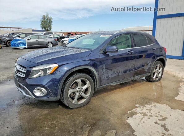 WDCTG4EB1JJ461496 2018 MERCEDES-BENZ GLA Синий Передняя левая четверть