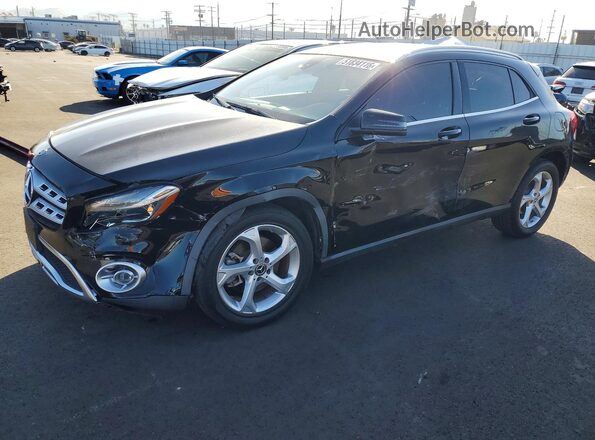WDCTG4EB1KU013453 2019 MERCEDES-BENZ GLA Черный Передняя левая четверть